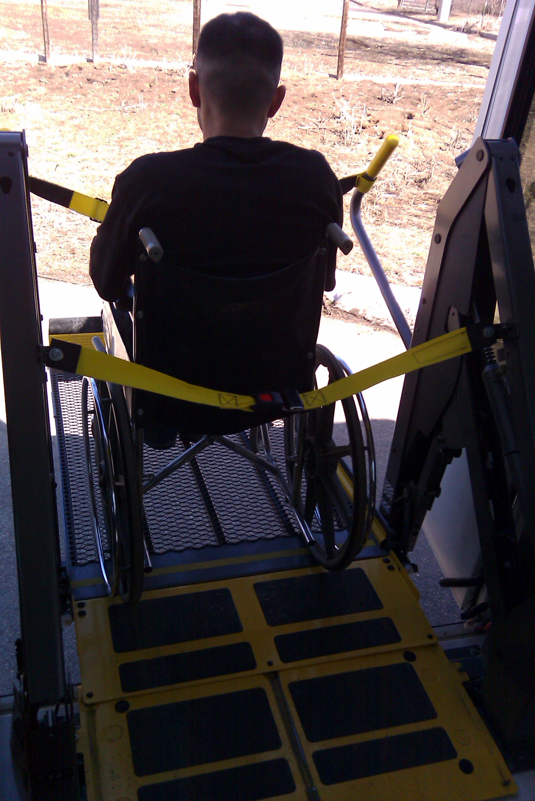 Wheelchair Safety Lift Restraint Belt Disabled Passenger Resources